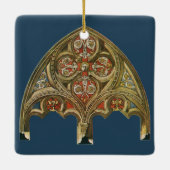 Antiek architecturaal element, decoratieve bogen keramisch ornament (Achterkant)