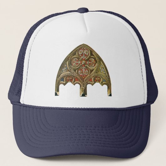 Antiek architecturaal element, decoratieve bogen trucker pet (Voorkant)