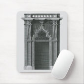 Antiek architecturaal element, gotische deuropenin muismat (Met muis)