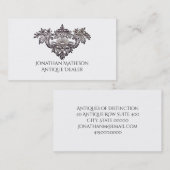 Antiek Architectural Ornament Antiek Dealer Visitekaartje (Voorkant / Achterkant)