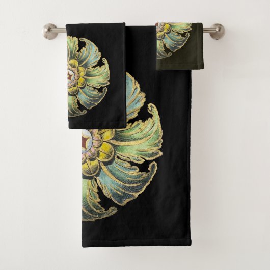 Antiek architecturale rozet nr. 1 bad handdoek (Insitu)