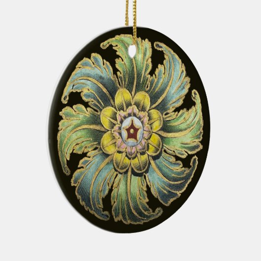 Antiek architecturale rozet nr. 1 keramisch ornament (Rechts)