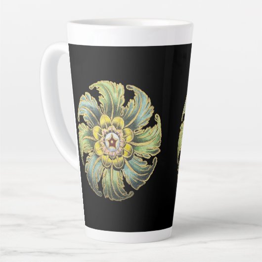 Antiek architecturale rozet nr. 1 latte mok (Linkerhoek)