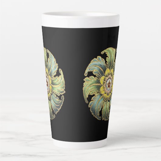 Antiek architecturale rozet nr. 1 latte mok (Voorkant)