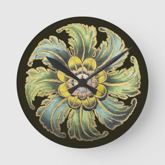 Antiek architecturale rozet nr. 1 ronde klok (Voorkant)