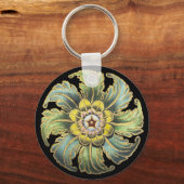 Antiek architecturale rozet nr. 1 sleutelhanger (Achterkant)