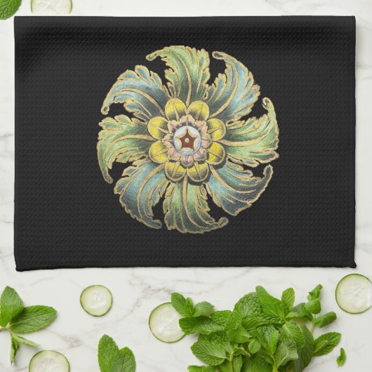 Antiek architecturale rozet nr. 1 theedoek (Gevouwen)