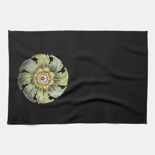 Antiek architecturale rozet nr. 1 theedoek (Horizontaal)