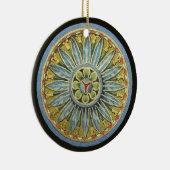 Antiek architecturale rozet nr. 2 keramisch ornament (Rechts)