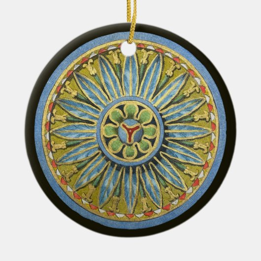 Antiek architecturale rozet nr. 2 keramisch ornament (Voorkant)