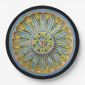 Antiek architecturale rozet nr. 2 papieren bordje (Voorkant)