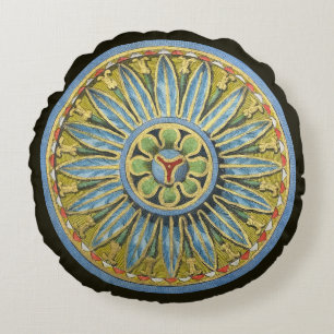 Antiek architecturale rozet nr. 2 rond kussen