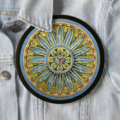 Antiek architecturale rozet nr. 2 ronde button 6,0 cm (In situ)