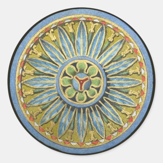 Antiek architecturale rozet nr. 2 ronde sticker (Voorkant)