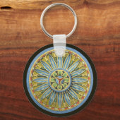 Antiek architecturale rozet nr. 2 sleutelhanger (Voorkant)