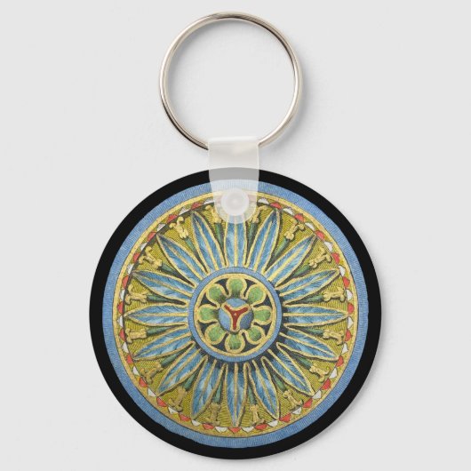 Antiek architecturale rozet nr. 2 sleutelhanger (Achterkant)