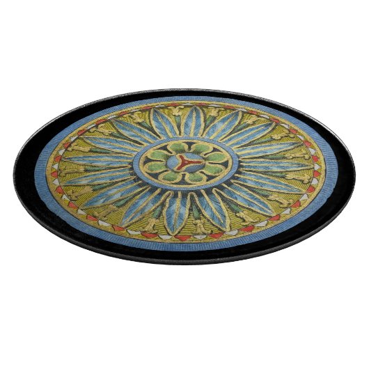 Antiek architecturale rozet nr. 2 snijplank (Hoek)