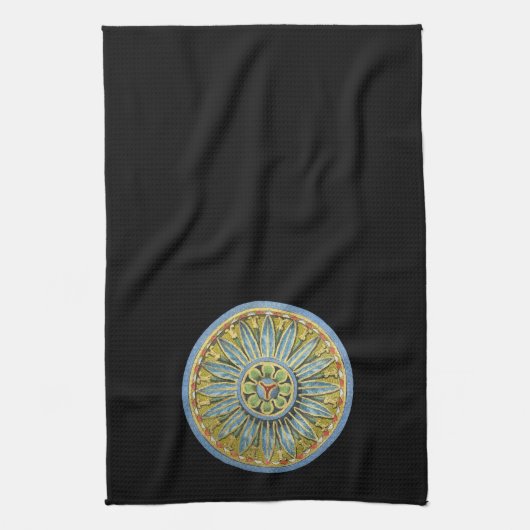 Antiek architecturale rozet nr. 2 theedoek (Verticaal)