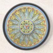 Antiek architecturale rozet nr. 2 zandsteen onderzetter (Voorkant)