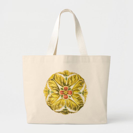 Antiek architecturale rozet nr. 3 grote tote bag (Voorkant)
