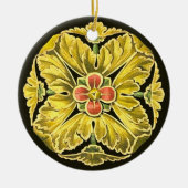 Antiek architecturale rozet nr. 3 keramisch ornament (Voorkant)