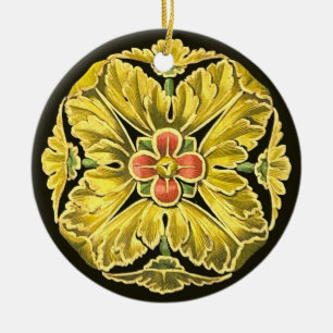 Antiek architecturale rozet nr. 3 keramisch ornament