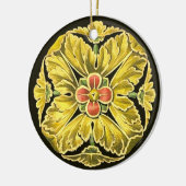 Antiek architecturale rozet nr. 3 keramisch ornament (Links)