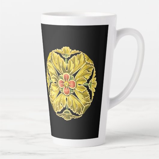 Antiek architecturale rozet nr. 3 latte mok (Rechts)