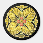 Antiek architecturale rozet nr. 3 magneet (Voorkant)