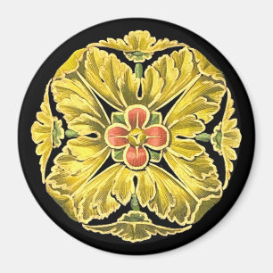 Antiek architecturale rozet nr. 3 magneet