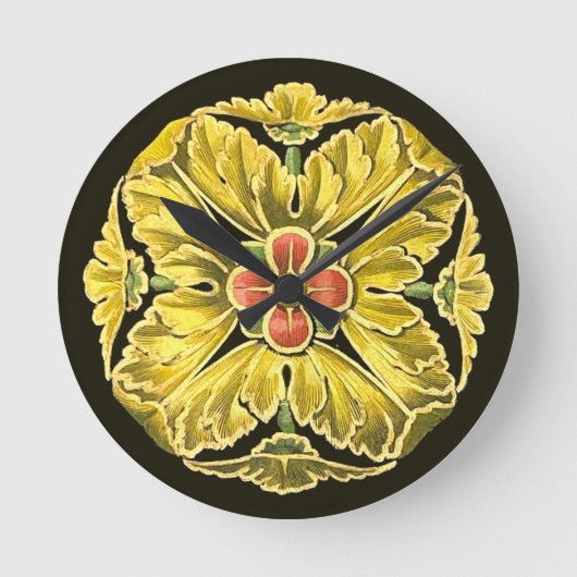 Antiek architecturale rozet nr. 3 ronde klok (Voorkant)