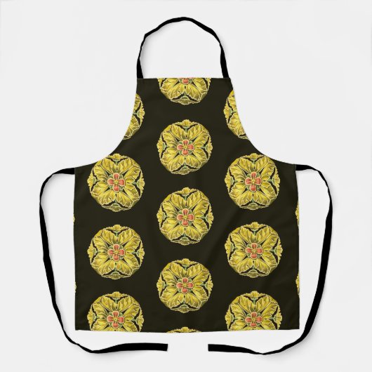 Antiek architecturale rozet nr. 3 schort (Voorkant)