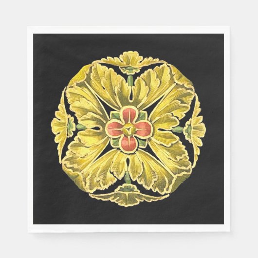 Antiek architecturale rozet nr. 3 servet (Voorkant)