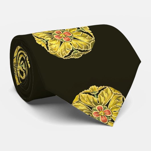 Antiek architecturale rozet nr. 3 stropdas (Opgerold)