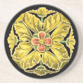 Antiek architecturale rozet nr. 3 zandsteen onderzetter (Voorkant)