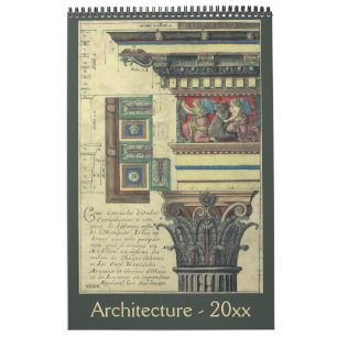 Antiek architectuur uit het tijdperk van de renais kalender