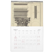 Antiek architectuur uit het tijdperk van de renais kalender (Mar 2026)