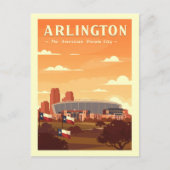Antiek Arlington Texas Briefkaart (Voorkant)