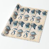 ANTIEK ARMOREN/DRIE STUDIES VAN EEN HELMET-MONOGRA CADEAUPAPIER (Uitgerold)