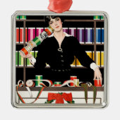Antiek Art Deco Cadeaubonafdeling Metalen Ornament (Voorkant)