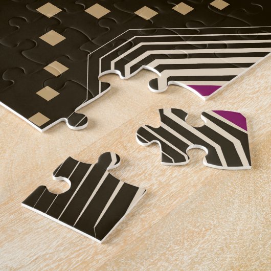 Antiek Art Deco geometrisch Ornament Legpuzzel (Zijkant)