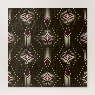 Antiek Art Deco geometrisch Ornament Legpuzzel