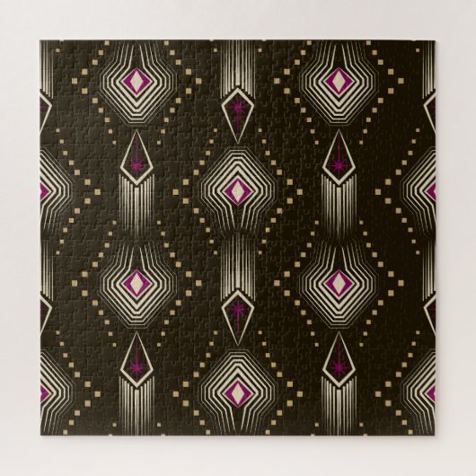 Antiek Art Deco geometrisch Ornament Legpuzzel (Verticaal)