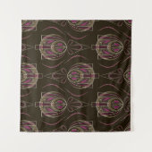Antiek Art Deco geometrisch Ornament Wandkleed (Voorkant (horizontaal))