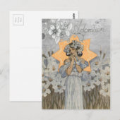  Antiek Art Deco Lady: denken aan jou Briefkaart (Voorkant / Achterkant)