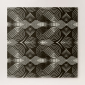 Antiek Art Deco Naadloos Ornament Legpuzzel (Horizontaal)