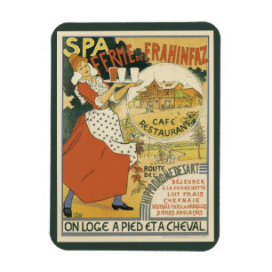 Antiek Art Nouveau, Bier Bar Restaurant en Café Magneet