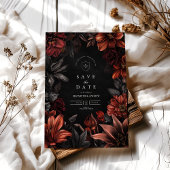 Antiek Art Nouveau Floral Wedding Save The Date