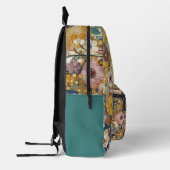 Antiek Art Nouveau stijl Fine Art Floral Painting Bedrukte Rugzak (Links)