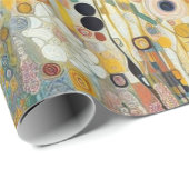 Antiek Art Nouveau stijl Fine Art Floral Painting Cadeaupapier (Rol Hoek)